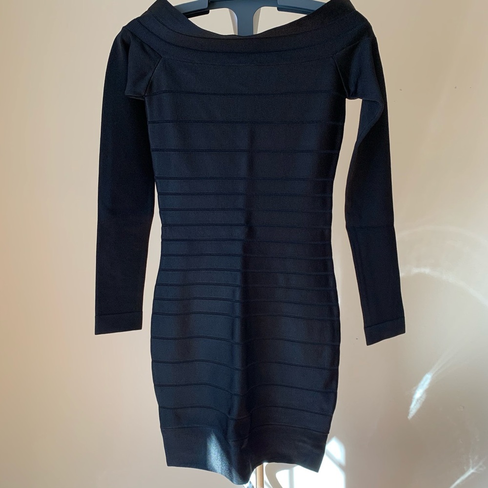 French Connection black bodycon dress size 2 NWT